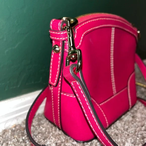 Dooney & Bourke Raspberry Mini Domed Shoulder Bag - Picture 4 of 9